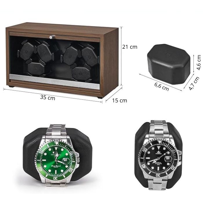 Remontoir Montre Automatique – Le Souverain | Bois Noble & Capacité 6 Montres